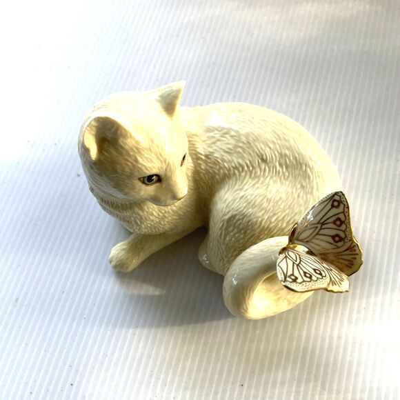 Crazy Cat Lady Gift Figurine Butterfly Enchantment Lenox Animal Lovers - Picture 8 of 12